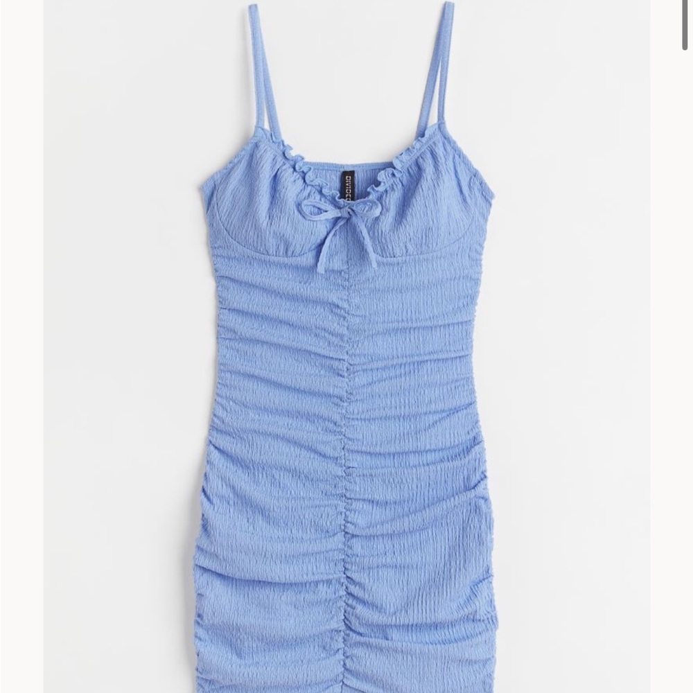 Bodycon Dress Light Blue H&M